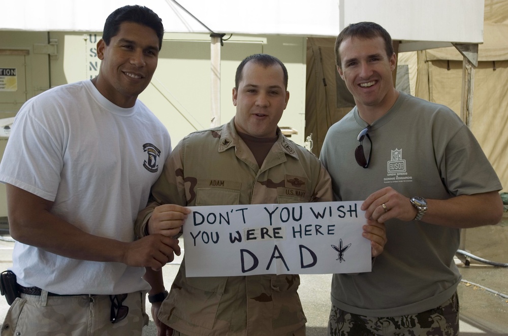 New Orleans Saints QB Drew Brees headlines NFL players visit to Kuwait