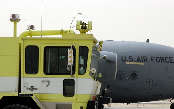 American city donates fire trucks, Navy and Air Force delivers