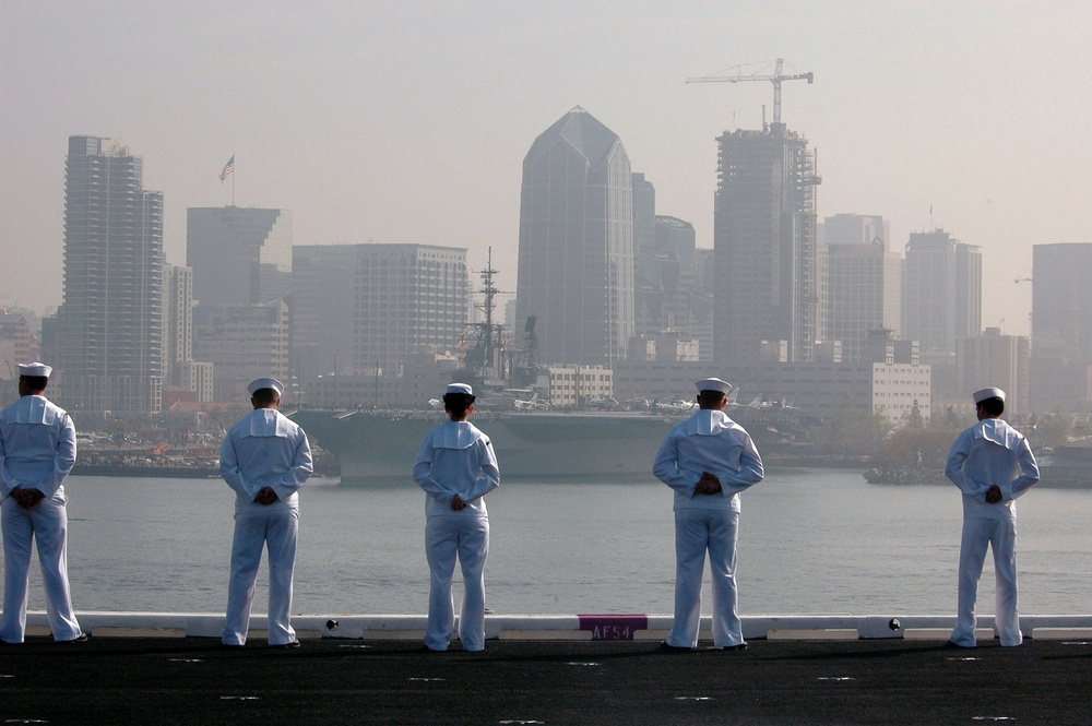 USS Nimitz departs for Persian Gulf