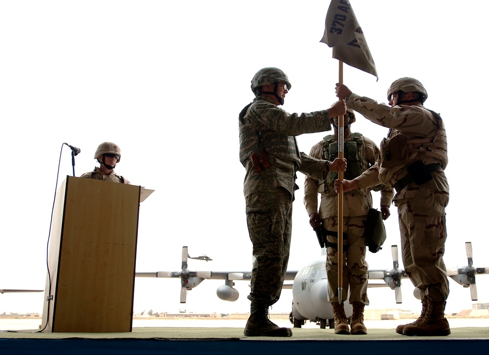 The unit activation and assumption of command of the 370th Air Expeditionar