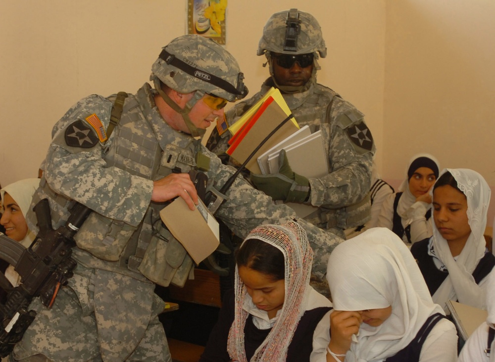 Red Lion Battalion assists with re-opening of secondary school