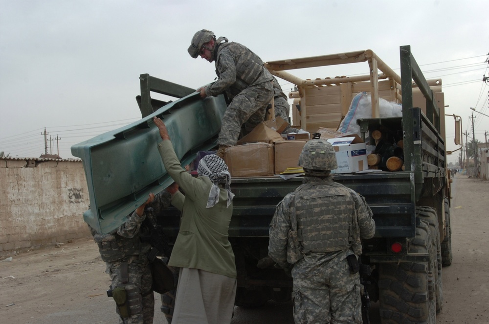 Red Lion Battalion assists with re-opening of secondary school