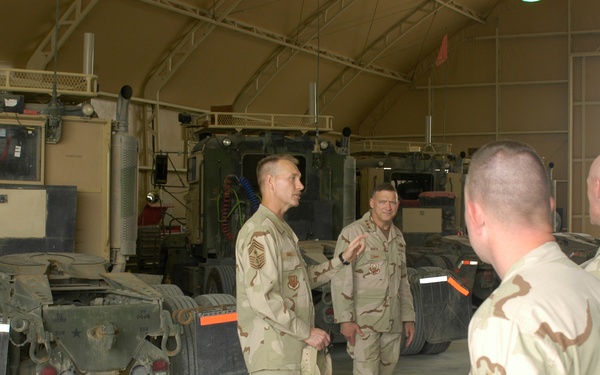 CENTAF leaders visit Airmen at non-traditional places