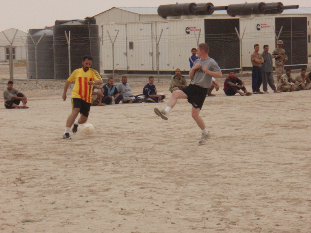 Coalition Forces engage in soccer competition
