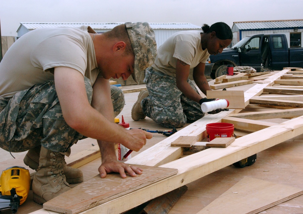 Air Force, Army Join Up To Build More Than A Stage