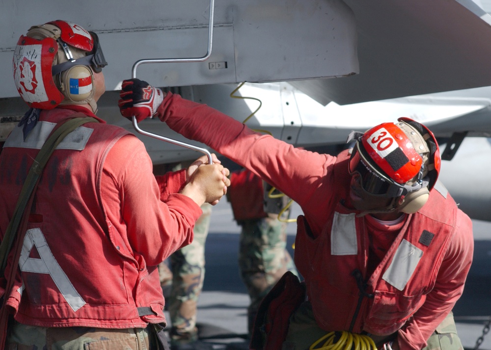 USS Eisenhower Sailors Conduct Maritime Security Operations