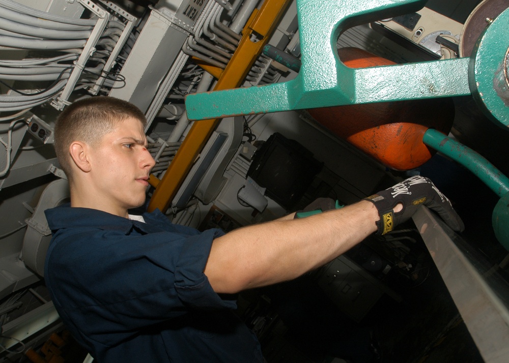 USS Eisenhower Sailors Conduct Maritime Security Operations