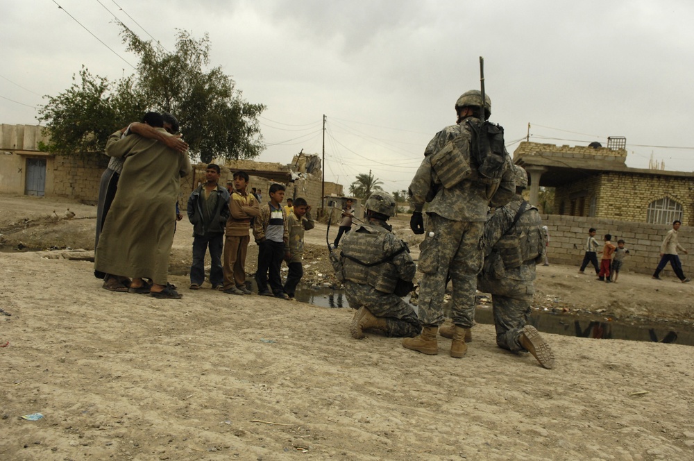 73rd Cavalry Troops conduct presence patrol in As Sadah