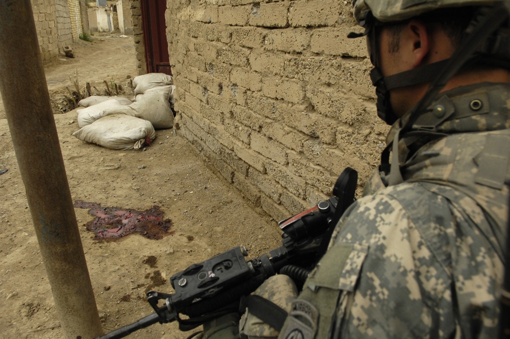 73rd Cavalry Troops conduct presence patrol in As Sadah