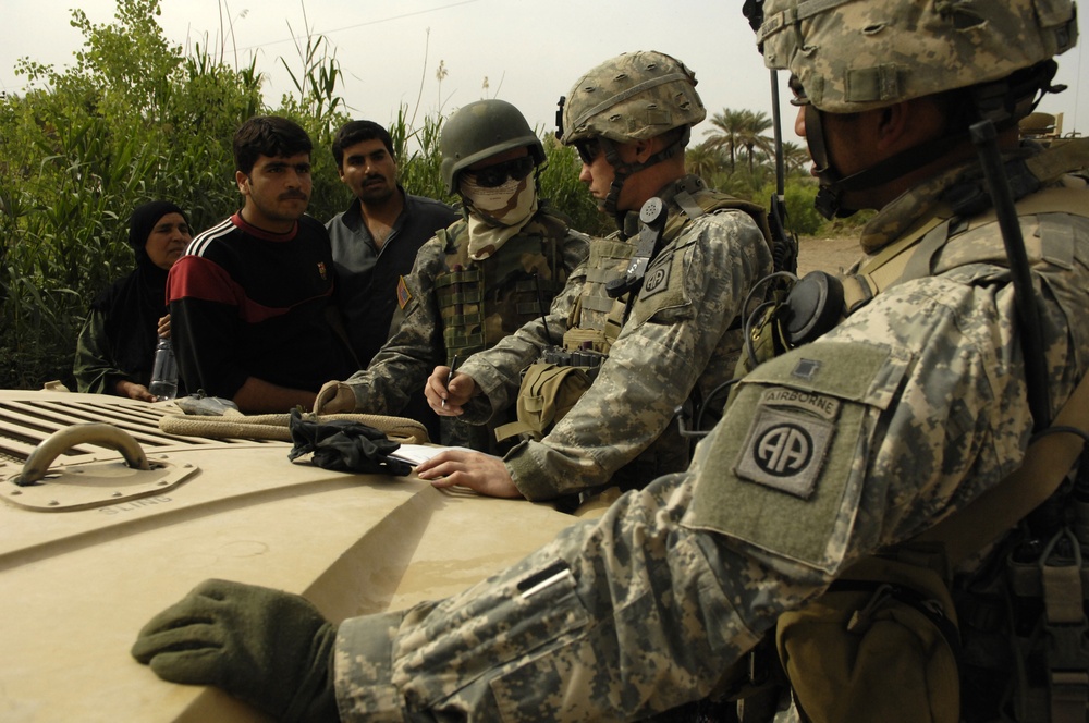 73rd Cavalry Troops Conduct Presence Patrol in as Sadah