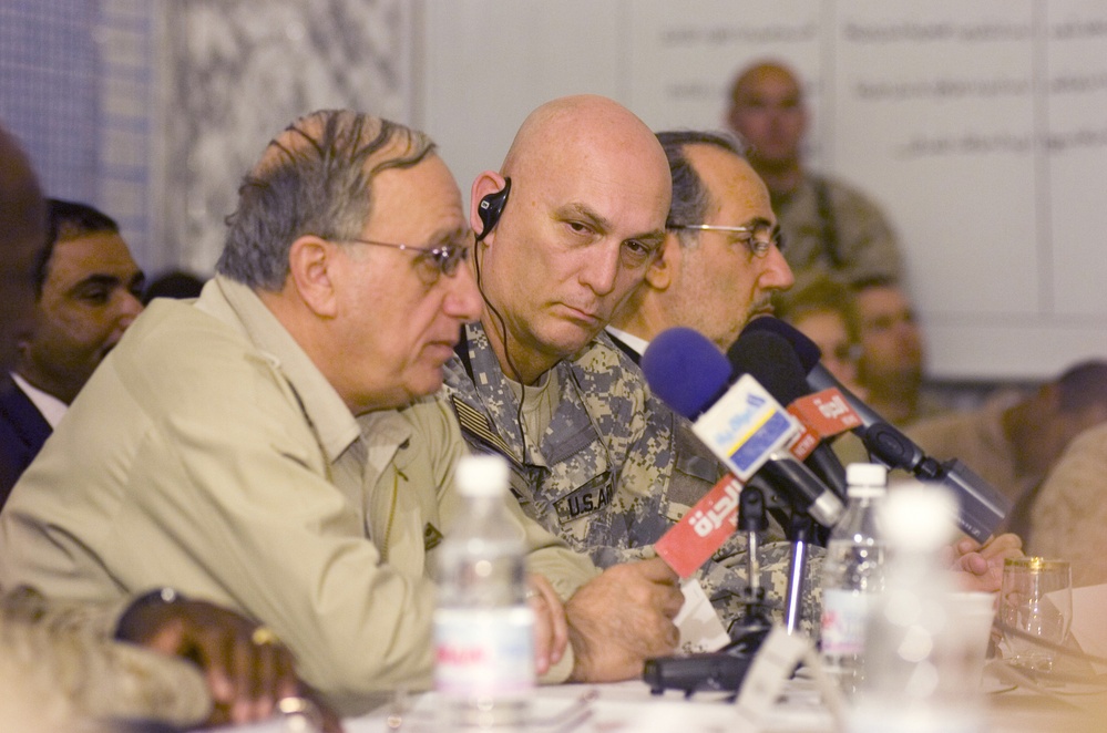 Al Anbar security conference at Camp Blue Diamond.