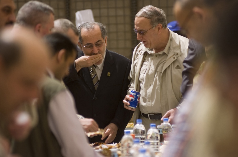 Al Anbar security conference at Camp Blue Diamond.