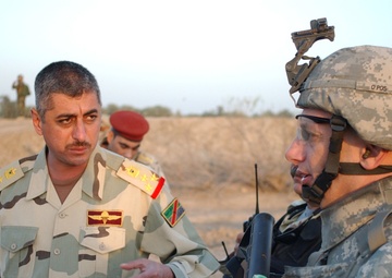 Searching for signs of insurgents in Lutafiyah