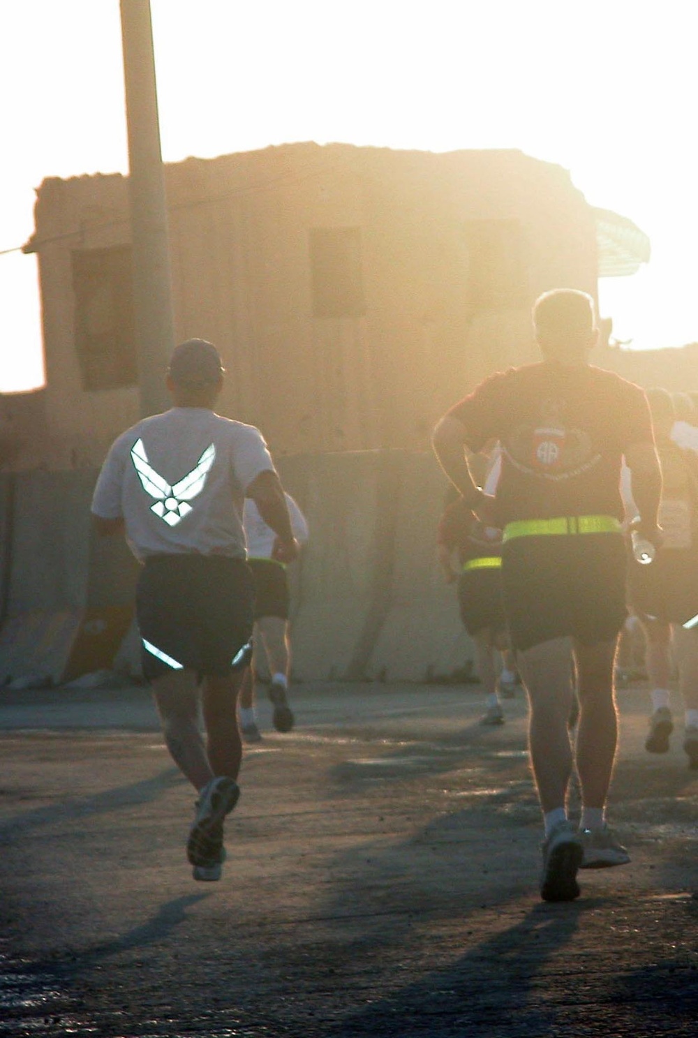 Service members compete in marathon from half-way around world