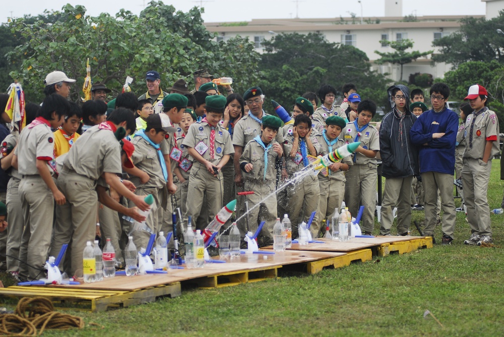 American, Japanese Boys Celebrate Spirit of Scouting on Kinser