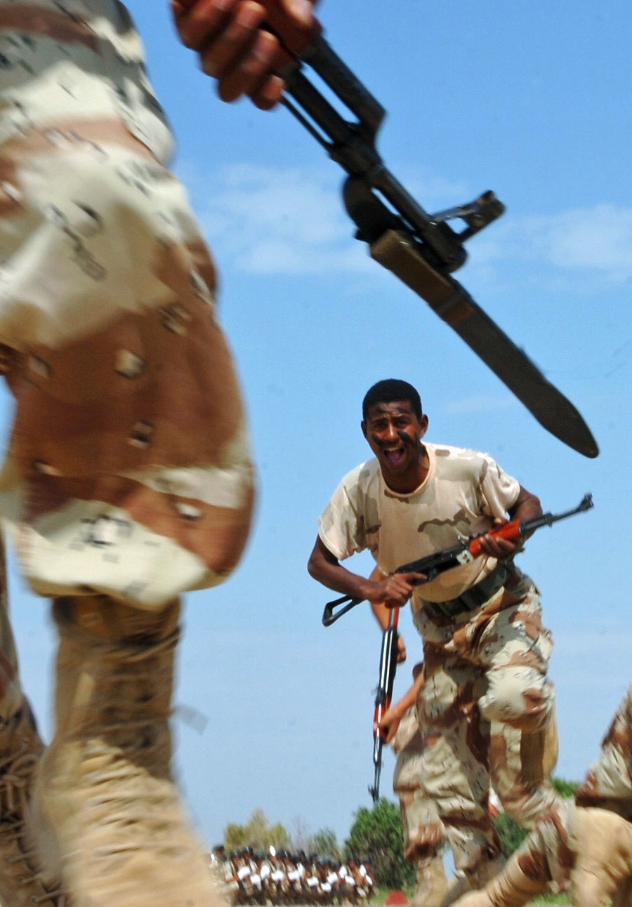 Iraqi soldiers serve for country, family