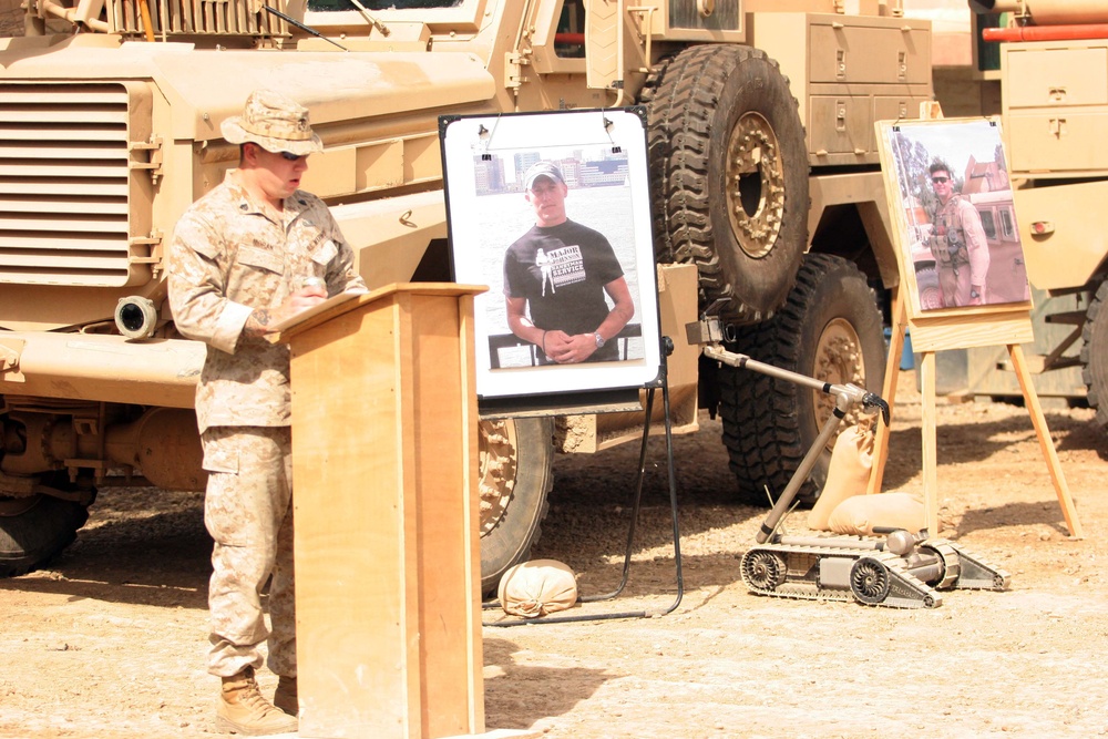 Memorial held for fallen Marines at Camp Taqaddum