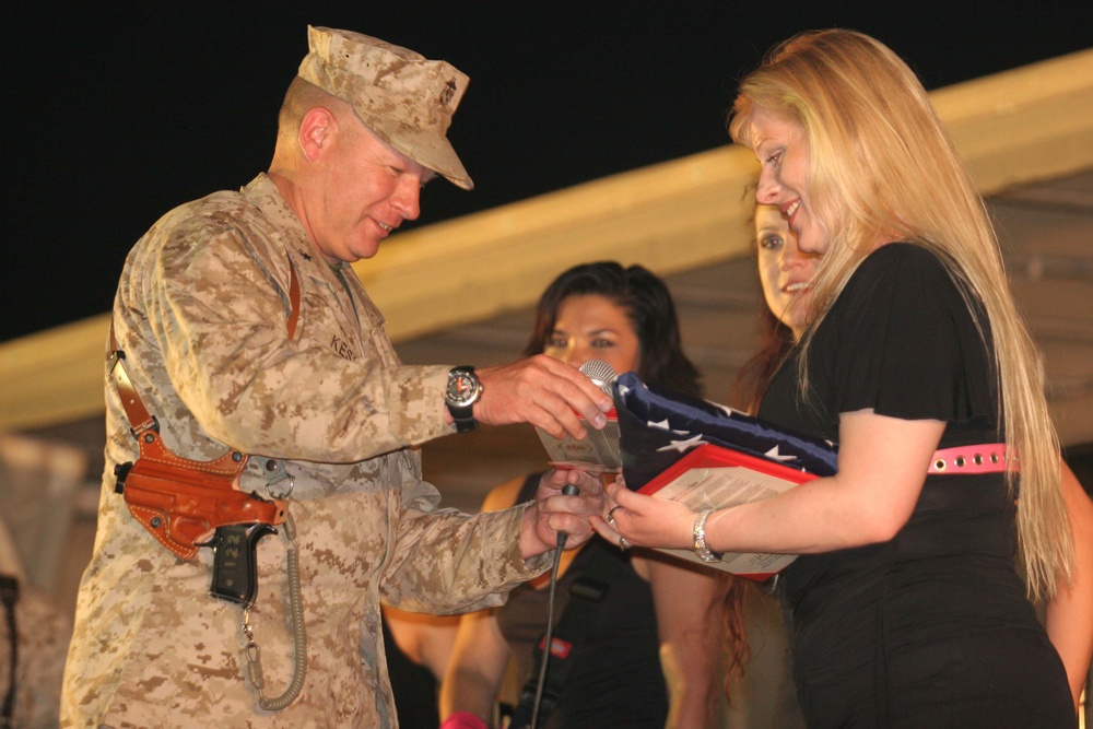 Band She performs at Camp Taqaddum