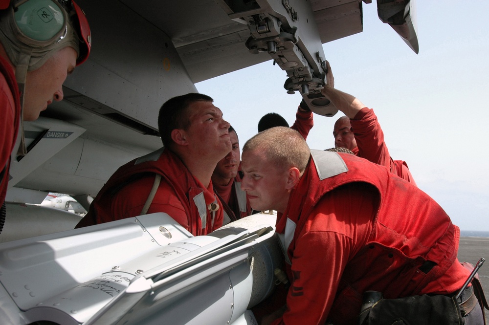 Flight ops on the USS Nimitz