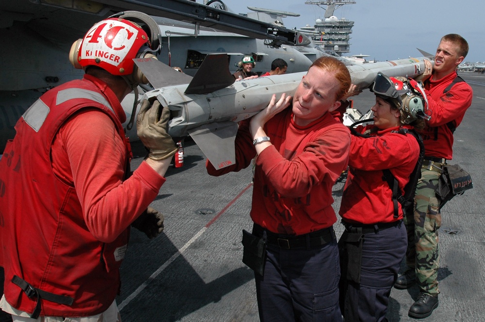 Flight ops on the USS Nimitz