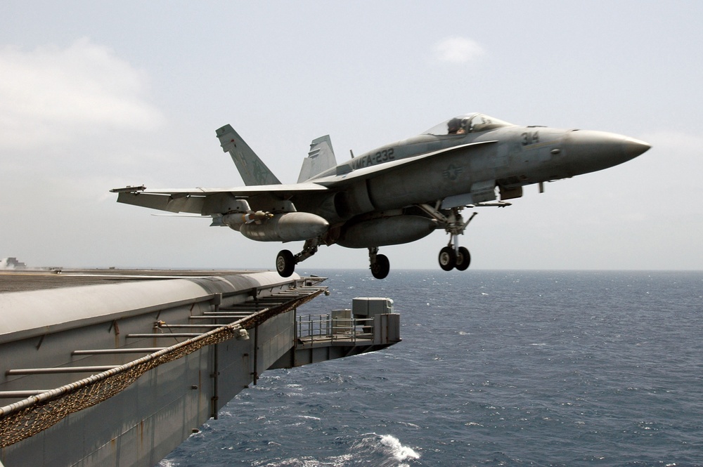 Flight ops on the USS Nimitz