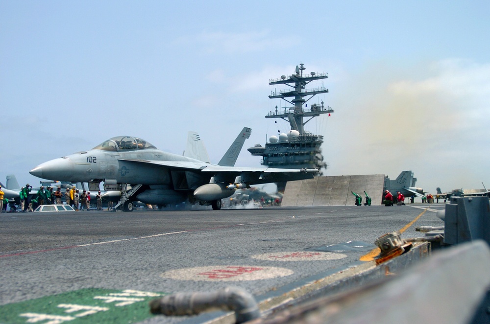 Flight ops on the USS Nimitz