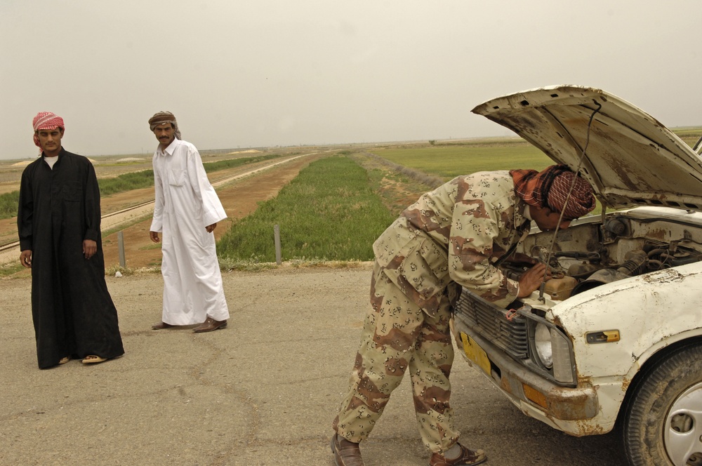 Riyadh vehicle check point