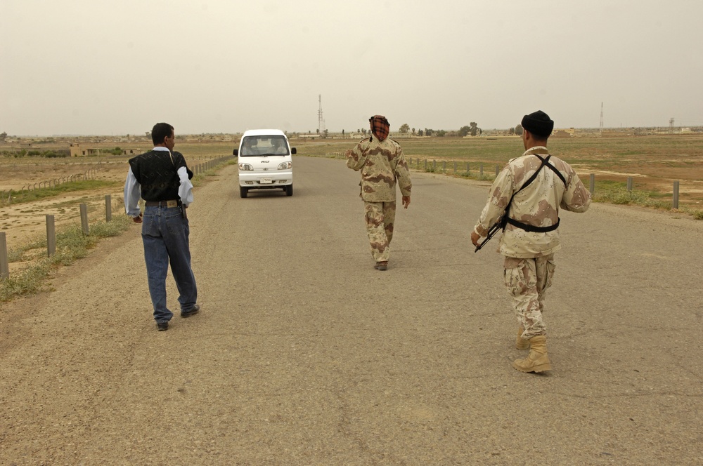 Riyadh vehicle check point