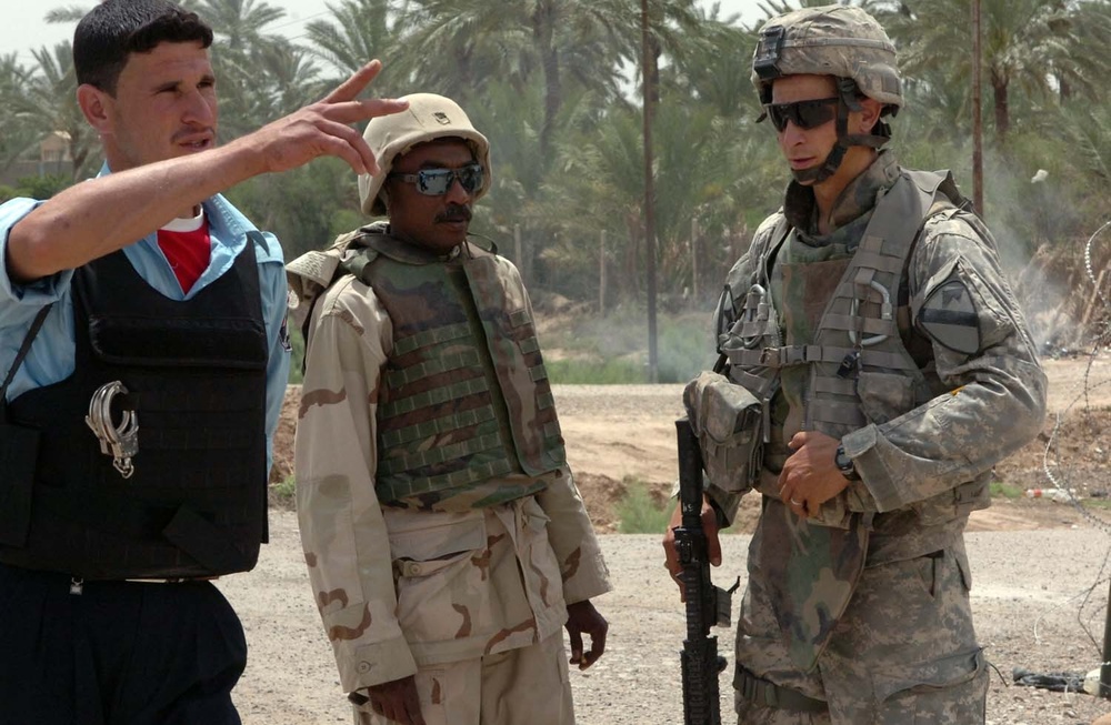 Soldiers at Khan Bani Sa'ad Work Daily with ISF