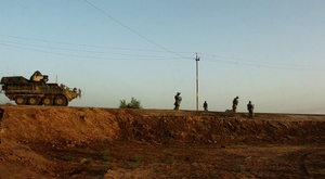 66th Engineers conduct controlled burn at COB Warhorse