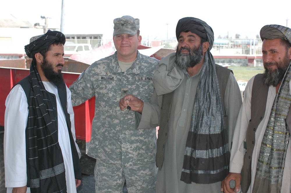 Task Force Grizzly donates tractor to Kandahar farmers