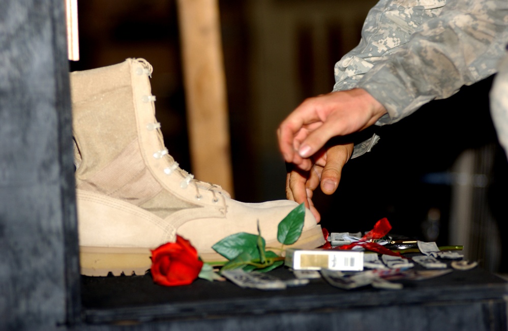 Soldiers mourn passing of comrade