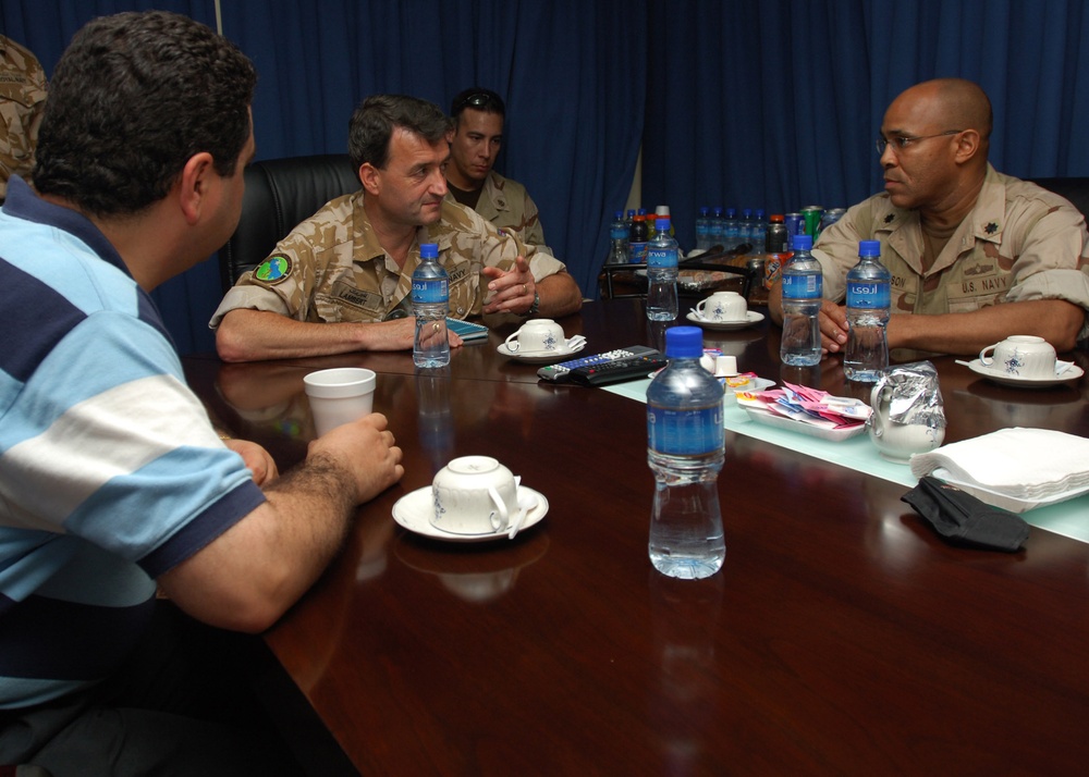 U.S., Coalition Forces Conduct 'Tabletop' Exercise aboard Ocean 6