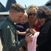 USS Eisenhower Pilot Greets His Family