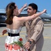 USS Eisenhower Pilot Greets His Wife