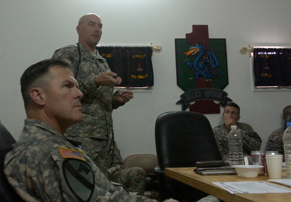 Reconstruction advisory team working with Iraqis in Baghdad's Rashid Distri