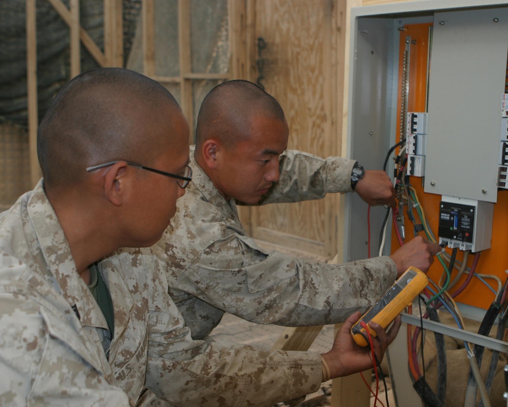 Unmmaned Vehicle Marines at Al Asad Air Base