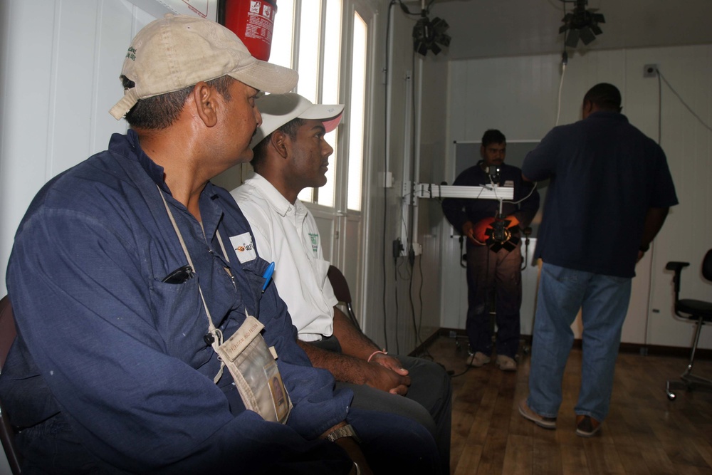 Biometric Identification System In Use in Camp Taqaddum