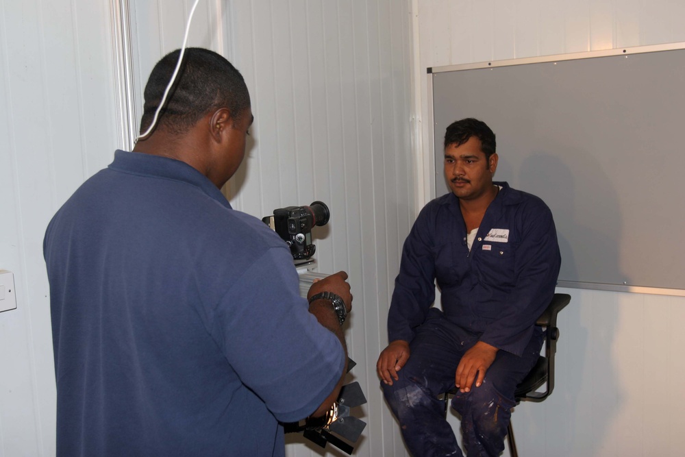 Biometric Identification System In Use in Camp Taqaddum