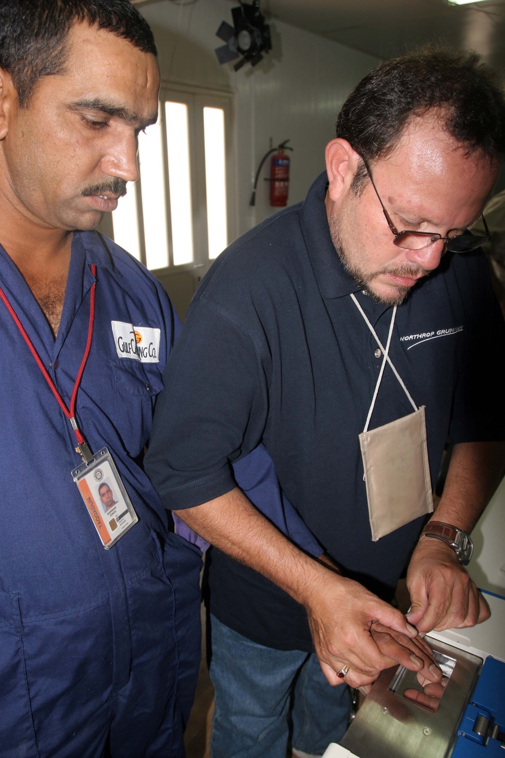 Biometric Identification System In Use in Camp Taqaddum