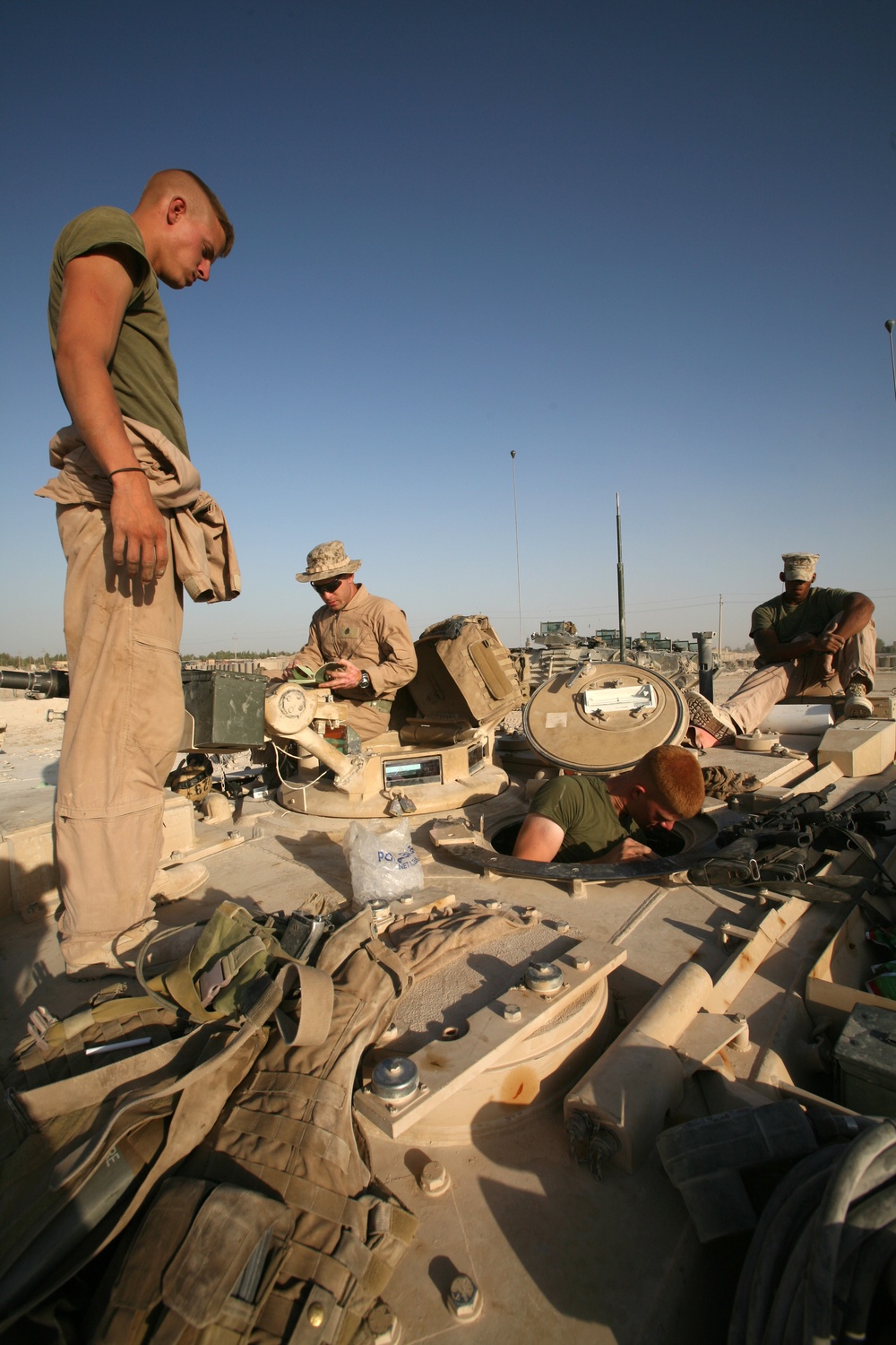 Marine Tankers Patrol Main Supply Routes