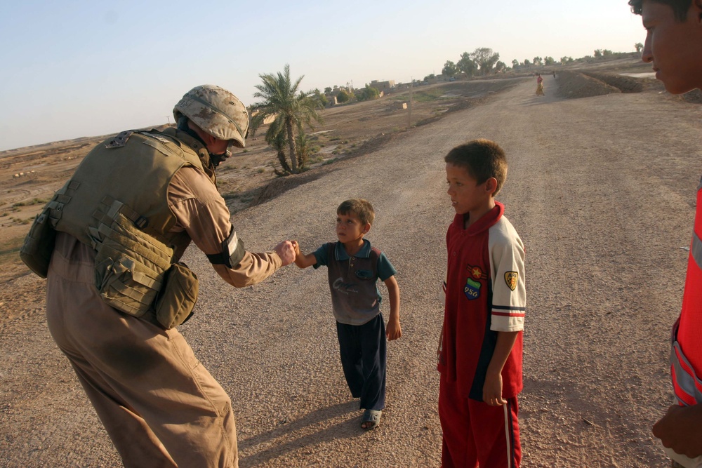 Marines at Camp Taqaddum Interact With Surrounding Community