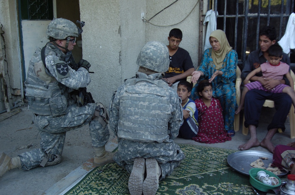 Stryker Brigade Soldiers Sweep and Search in East Rashid