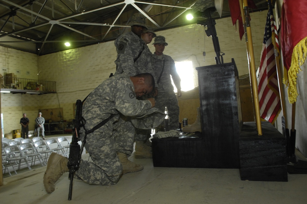 Soldiers pay their final  respects