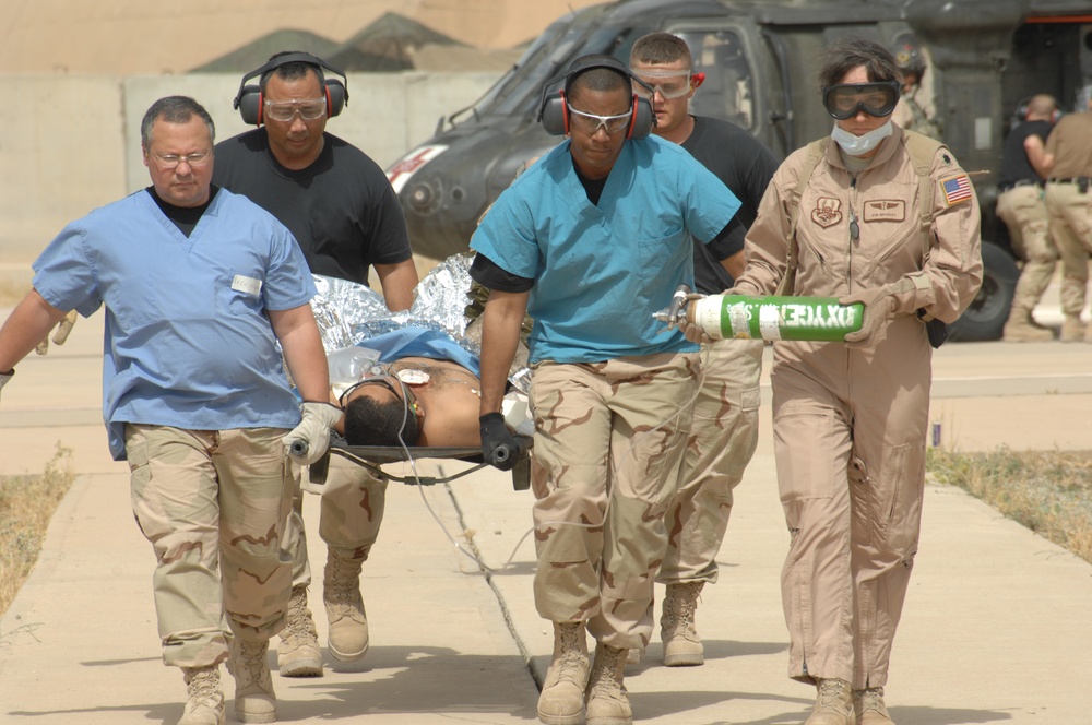 506th Medical Squadron Brings in Patient