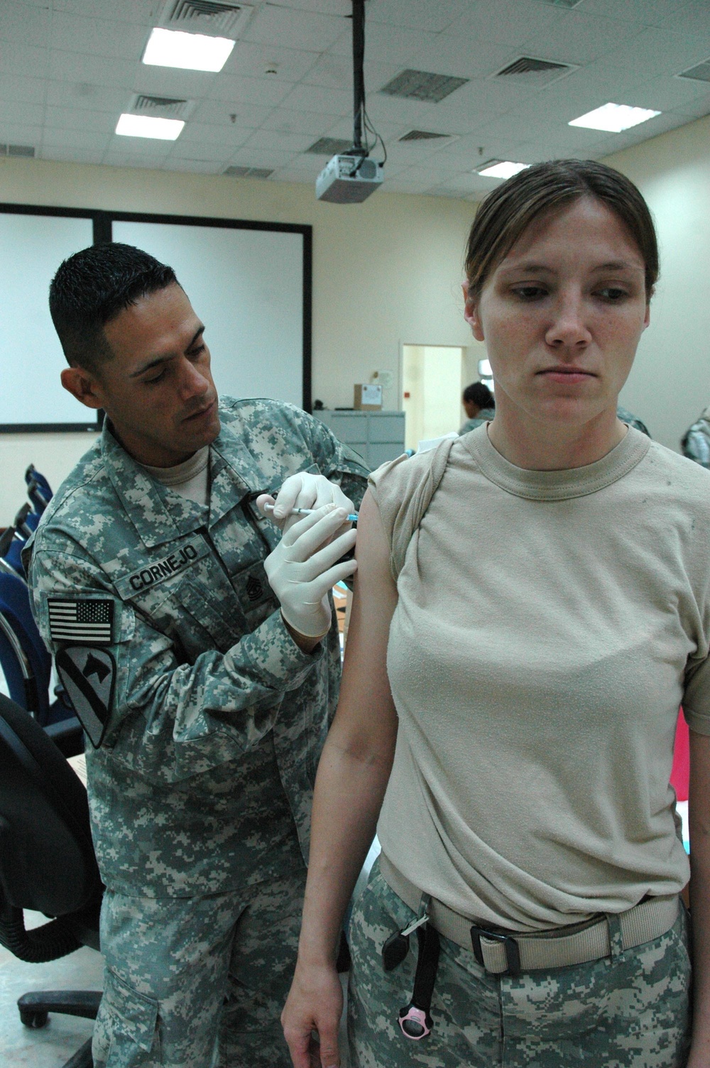 Troops Receive Anthrax Vaccines