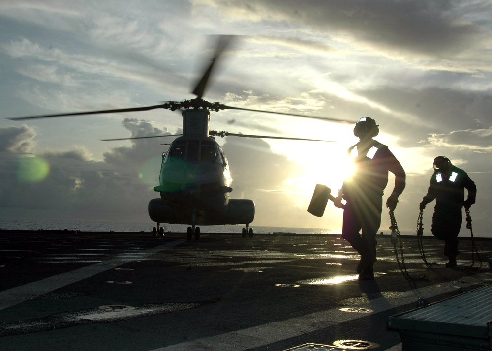 USS Tortuga Deck Landing Qualifications