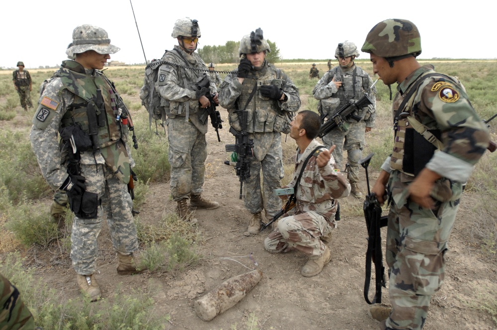 Field Artillery Searches for Explosives