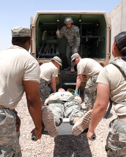 Medics participate in mass casualty exercise