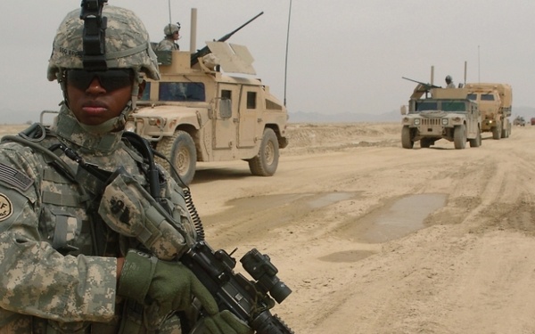 Paratroopers conduct patrols near Firebase Miri